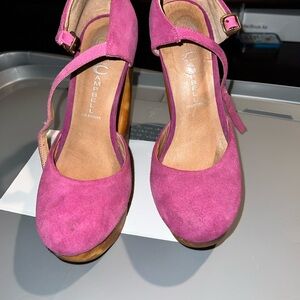 Jeffrey Campbell Fuchsia Suede Heels